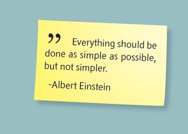 Albert Einstein quote from SRD brochure